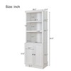 NicBex 3 Shelves File Cabinet with 1 Cabinet,Office Cabinet with Tier-Shelving Design,Vertical Storage Cabinet,Filing Cabinet for Home Office - 3 of 4
