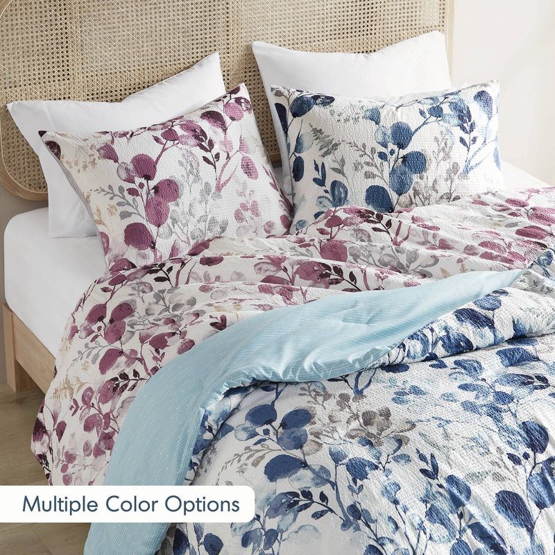510 Design Gabby Reversible Floral Botanical Seersucker Comforter Set, 5 of 24