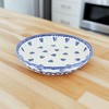 Blue Rose Polish Pottery Z02 Galia Pie Plate - 2 of 2
