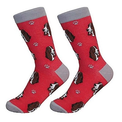 E & S Pet 14.0 Inch Basset Hound Socks Premium Quality Crew Socks