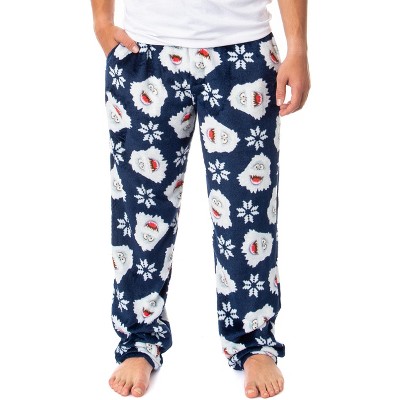 Rudolph Red-Nosed Reindeer Men's Pajama Pants L White Green Black