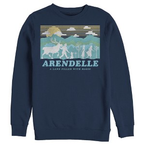 Men's Frozen 2 Magical Traveler Silhouette Sweatshirt - 1 of 3