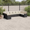 vidaXL Garden Sofa Set Black PE rattan Large Modular Garden Sofa Set - 2 of 4