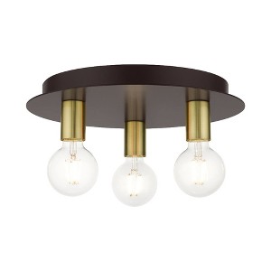 Livex Lighting Hillview 3 - Light Flush Mount in  Bronze - 1 of 1