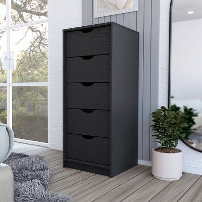 NicBex 5-Drawer Narrow Chest of Drawers, Tall Dresser, Slim Storage Cabinet for Bedroom, Closet & Small Spaces