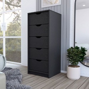 NicBex 5-Drawer Narrow Chest of Drawers, Tall Dresser, Slim Storage Cabinet for Bedroom, Closet & Small Spaces - 1 of 4