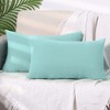 Unique Bargains Soft Solid Color Hidden Zippers Pillowcases for Bed Sofa 4 Pcs - 2 of 4