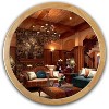 Chloe Lighting Reflection Maple Finish Framed Wall Mirror 28 Inch Height - 2 of 4