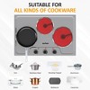 Heynemo 1800W Burner Portable Electric Ceramic Stove, C Knob Control, Indicator Light, Compatible with All Cookware for Multiple Cooking Scenarios - 3 of 4
