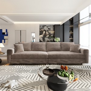 RISOKEYS Upholstered Sofa - Cloud Couch with Deep Seat and Soft Pillows, Convertible Sofa Lounge Chair for Living Room, Bedroom - 1 of 4