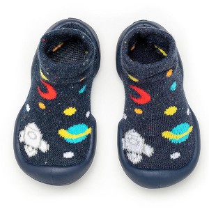 Komuello Baby Boy First Walk Sock Shoes Galaxy - 1 of 4