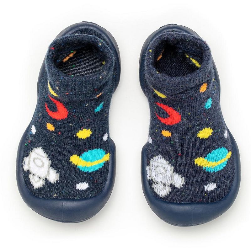 Komuello Baby Boy First Walk Sock Shoes Galaxy, 1 of 10