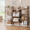 4 Tier Bookshelf,Bookcase with 11 Open Display Shelves, Large Etagere Bookshelf, Adjustable Rustic Industrial Style Book Shelves, Modern Bookshelves - 3 of 4