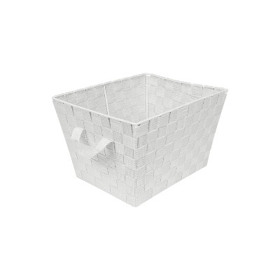 Simplify Small 6.5 Woven Strap Storage Bin Ivory : Target