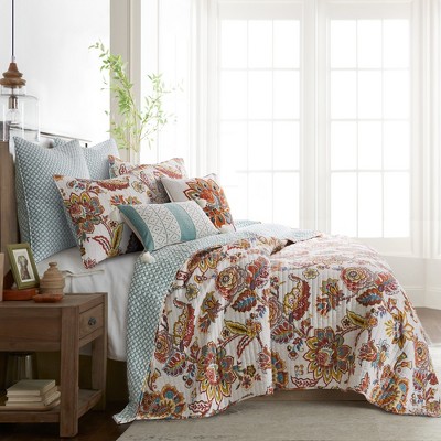 Eden Quilt Set - One Full/queen Quilt And Two Standard Shams - Levtex ...