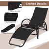 Tangkula Rocking Chair Outdoor 2-in-1 Convertible Lounge Chair with 4-Level Adjustable Backrest Heavy-Duty Aluminum Frame Patio Sun Lounger Rocker - 4 of 4