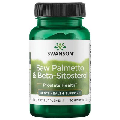 Swanson Saw Palmetto & Beta-Sitosterol 30 Softgels.