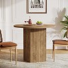 Lantine Round Dining Table for 2, 31.5" Circle Dinner Table with Wooden Fluted Pedestal for Small Spaces, Dining Room, Kitchen, Apartment - 4 of 4