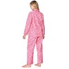Casual Nights Women's Flannel Long Sleeve Button Down Pajama Set - 3 of 4