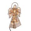 Kurt Adler 10-Light 9.75-Inch Capiz Angel Treetop with Scroll Design and Pearls - 2 of 4