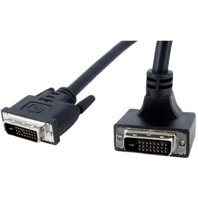 StarTech.com 6 ft 90 Degree Down Angled DVI-D Monitor Cable - M/M - DVI-D (Dual-Link) Male Video - DVI-D (Dual-Link) Male Video - 6ft - Black