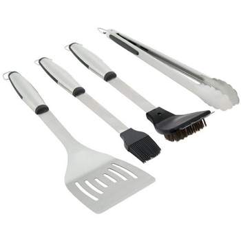 Grill Mark Stainless Steel Black/Silver Grill Tool Set 4 pc