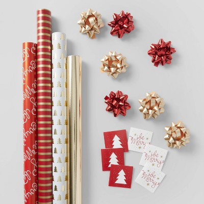 Gift Wrap Pack Red & Gold - Wondershop™