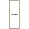 PosterPalooza | 13.5x40 Thin Barnwood Picture Frame, UV Acrylic, 2 Finishes - Grey and Black - 2 of 4