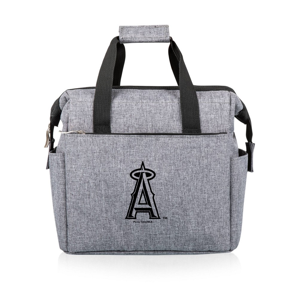 Photos - Food Container MLB Los Angeles Angels On The Go Soft Lunch Bag Cooler - Heathered Gray 