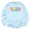 Simply Sage Market Teacher Bright Varsity Garment Dyed Long Sleeve - 3 of 4