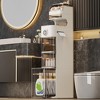 Narrow Bathroom Cabinet, Large Plastic Drawer Cabinet with Wheels and Toilet Paper Holder,7.1" Width Slim Bathroom Storage Organizer for Small Spaces - 2 of 4