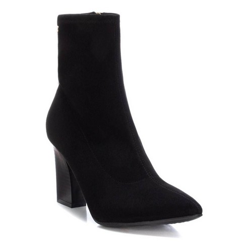 Xti Women's Suede Dress Booties 142026 - Black, 5.5 : Target