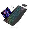 SAHARA - Rechargeable Silent Wireless Keyboard & Mouse Combo - 106 Keys Ergonomic, RGB Backlight, Phone Holder - Black - 4 of 4