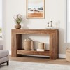 2-Tier Long Console Table Sofa Table, Farmhouse Entryway Accent Table Behind Couch for Entrance, Hallway, Living Room - 4 of 4