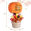 Karl Home 6ft Turkey Hot Air Balloon Thanksgiving Decoration - 2 of 4