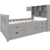 Polibi Twin Size Captain’s Bed with Storage Headboard & 4 Drawers - 4 of 4