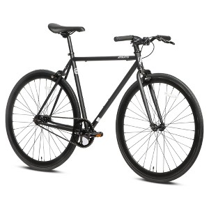 AVASTA BA9002WF-1 700C 54 In Single Speed Loop Fixed Gear Urban Commuter Fixie Bike with High-TEN Steel Frame for Adults 5' 6" to 5' 11", Matte Black - 1 of 4