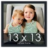 PosterPalooza | Square Slim Profile Black Picture Frame - UV Acrylic, Foam Board Backing, Hanging Hardware - 2 of 4