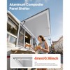 VEVOR Concession Window 60x36 in, Aluminum Alloy Service Window for Food Truck, Up to 85 Degrees Stand Serving Window with 4 Sliding Windows, White - 3 of 4