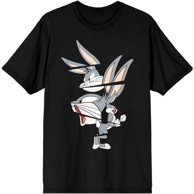 Looney Tunes Classic - 3xl Mens Graphic Bugs Tee : Split Bunny Black Target Character Cartoon