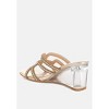 Caqueta Metallic Rhinestone Clear Wedge Women Sandals - 3 of 4