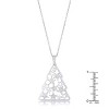 Slickblue Festive CZ Christmas Tree Necklace – .2 Ct Pave Design, Rhodium Finish, Holiday Jewelry for Women - 4 of 4