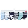 Luvable Friends Baby Boys Newborn and Baby Terry Socks, Mint Navy Stripes 12-Pack - 2 of 4