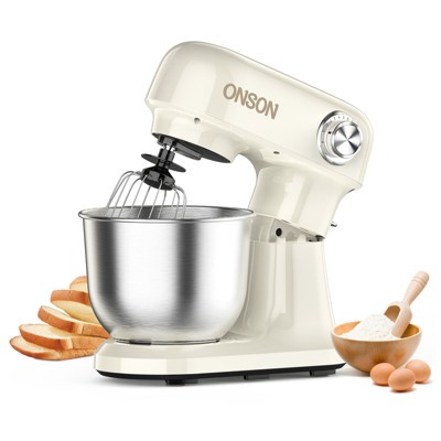 MAMNV 5QT Stand Mixer, 350W Motor, 12-Speed Tilt-Head Kitchen Mixer with Bowl, Whisk, Dough Hook & Beater