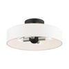 Livex Lighting Venlo 4 - Light Semi-Flush Mount in  Black/Brushed Nickel - image 2 of 4