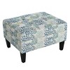Classic Upholstered Ottoman with Cushioned Top,Velvet Ottoman,Ottoman Bench,Comfortable Living Room Furniture-Maison Boucle - 4 of 4