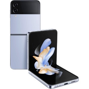 Manufacturer Refurbished Samsung Galaxy Z Flip4 5G F721U (AT&T Only) 256GB Blue (Grade A+) - 1 of 4
