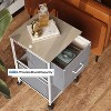 GALAXHERO  2 Drawer Mobile File Cabinet, Rolling Printer Stand, Fabric Vertical Filing Cabinet fits A4 or Letter Size for Home Office - 4 of 4