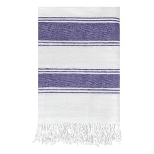 Unique Bargains Quick Drying Stripe Pattern Beach Towel 40" x 72" - 1 of 4