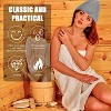 Felt Sauna Hot Spring Bath Hat Absorbent Hair Drying Cap(Grey) - 4 of 4